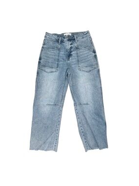 Vervet by Flying Monkey Light Acid Wash Barrel Jeans
